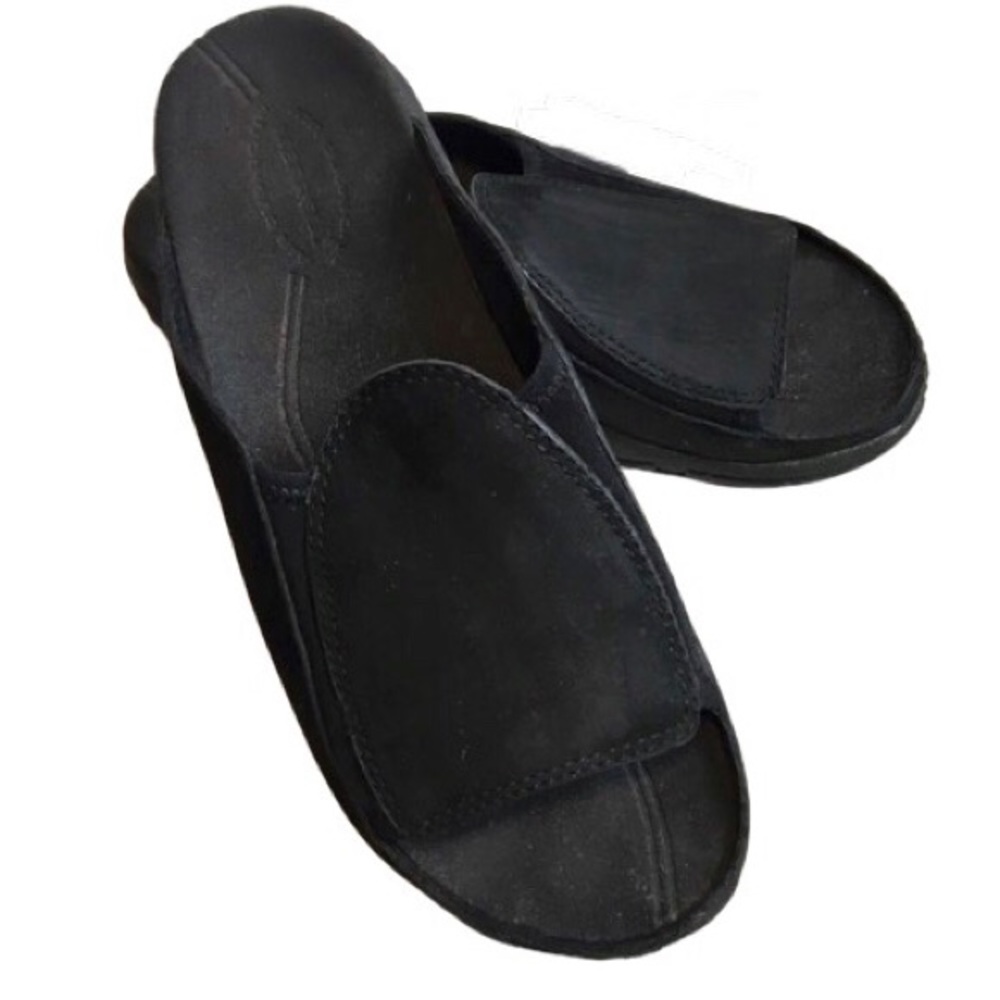 Merrell Treviso Suede Black Slides Sandals 7 Flats
